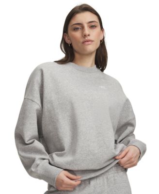 Женский свитшот Under Armour Rival Fleece оверсайз с круглым вырезом
