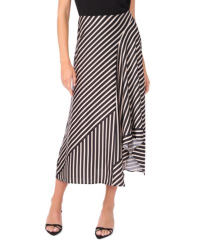 Vince Camuto Women's High-Low Asymmetrical Front Maxi Skirt