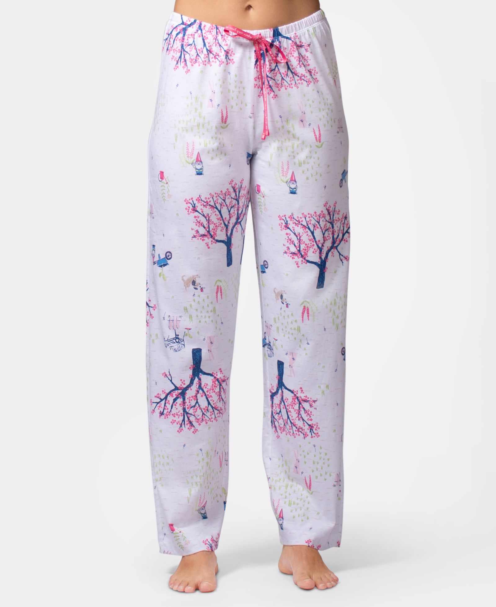 Hue Women's Cotton Printed Mid-Rise Pants