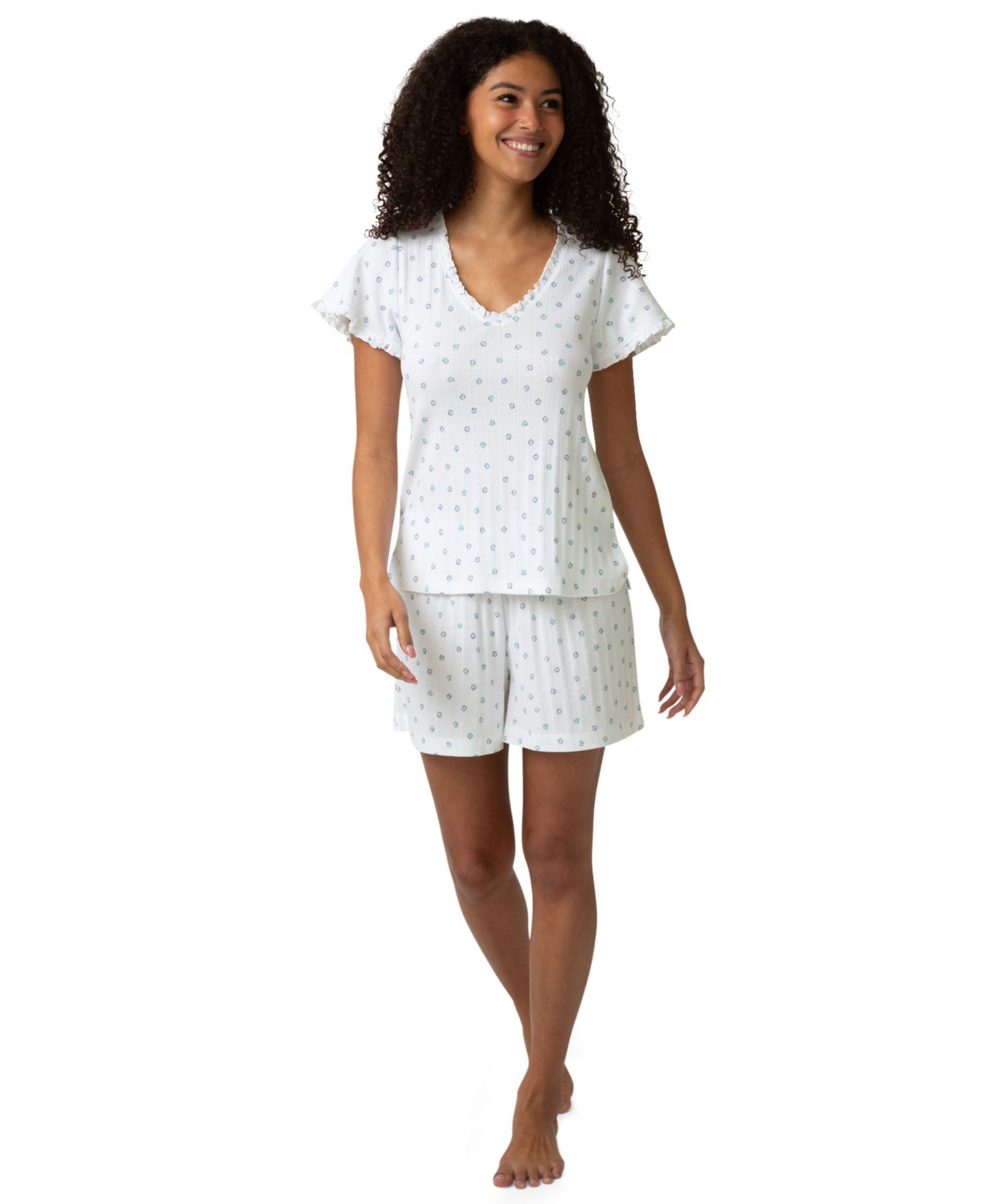 Hue Женский хлопковый топ Pointelle Pajamas