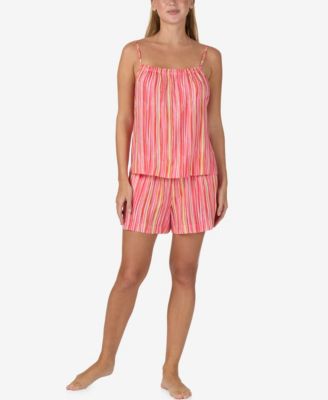 Sanctuary Women's Sleeveless Camisole Top and Boxer Shorts, 2-Piece Set
