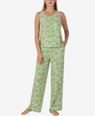 Sanctuary Women's Sleeveless Tank Top and Long Pajama Pants, 2-Piece Set