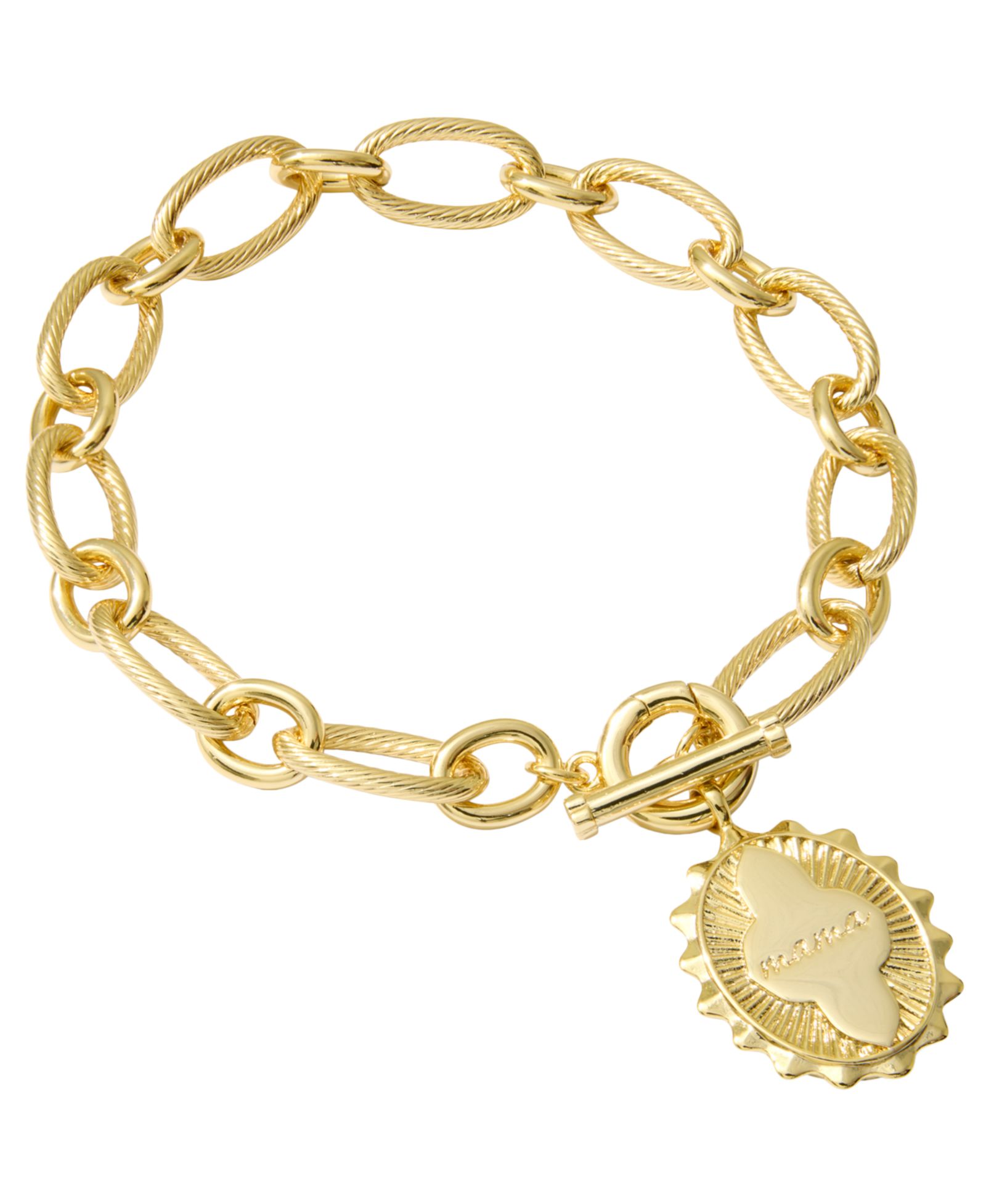 Kendra Scott Mama 14k Gold-Plated Link and Chain Bracelet
