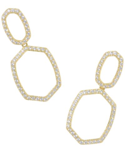 Серьги капли Kendra Scott Cubic Zirconia Open Daphne Pave Open Frame