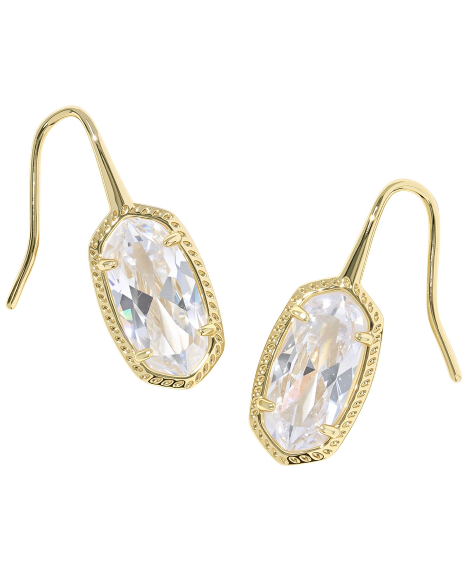 Kendra Scott Cubic Zirconia Lee Luxe Oval Drop Earrings