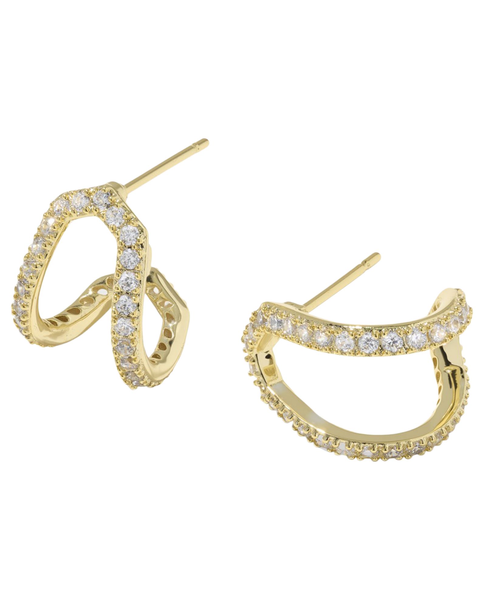 Серьги Kendra Scott Daphne Pave с кубическим цирконием