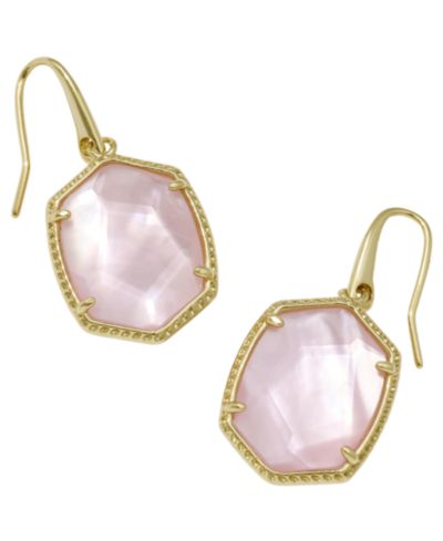 Серьги Kendra Scott Daphne Amazonite 14k Gold-Tone Over Brass Drop