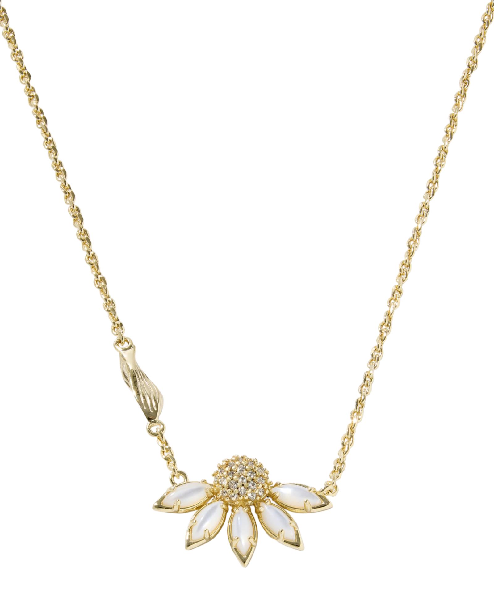 Подвеска Kendra Scott Anya с кубическим цирконием и кристаллами в форме цветка