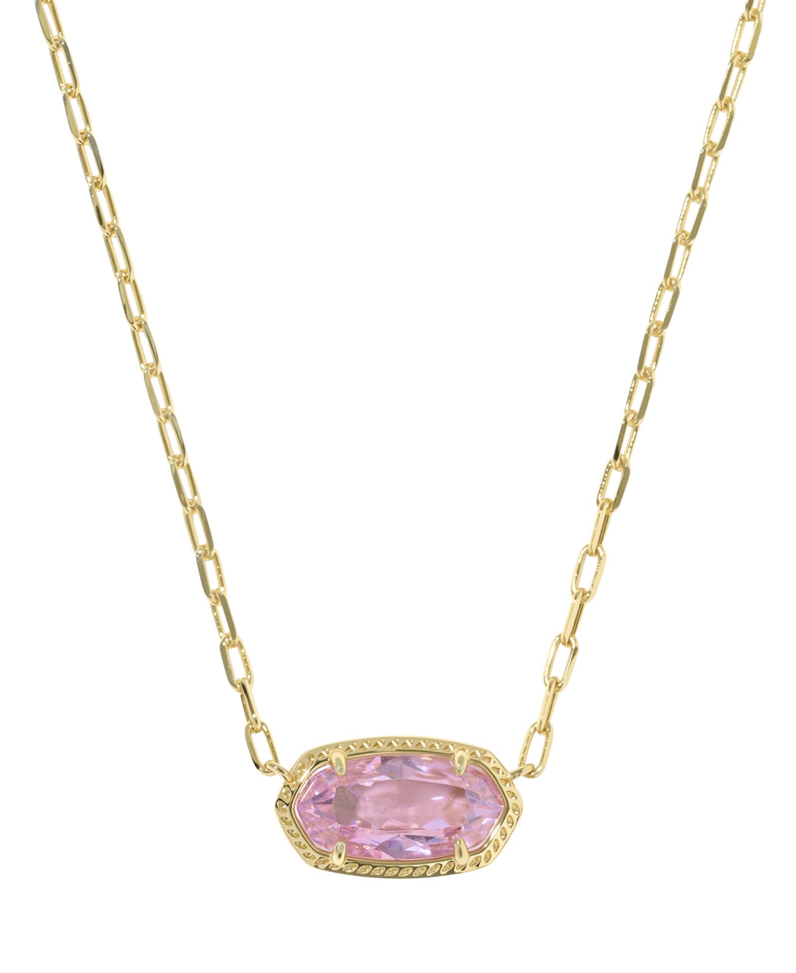 Kendra Scott Cubic Zirconia Oval Elisa Luxe Pendant Necklace