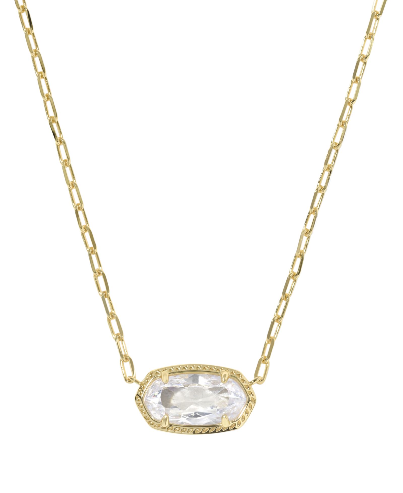 Подвеска-кулон Kendra Scott Cubic Zirconia Oval Elisa Luxe