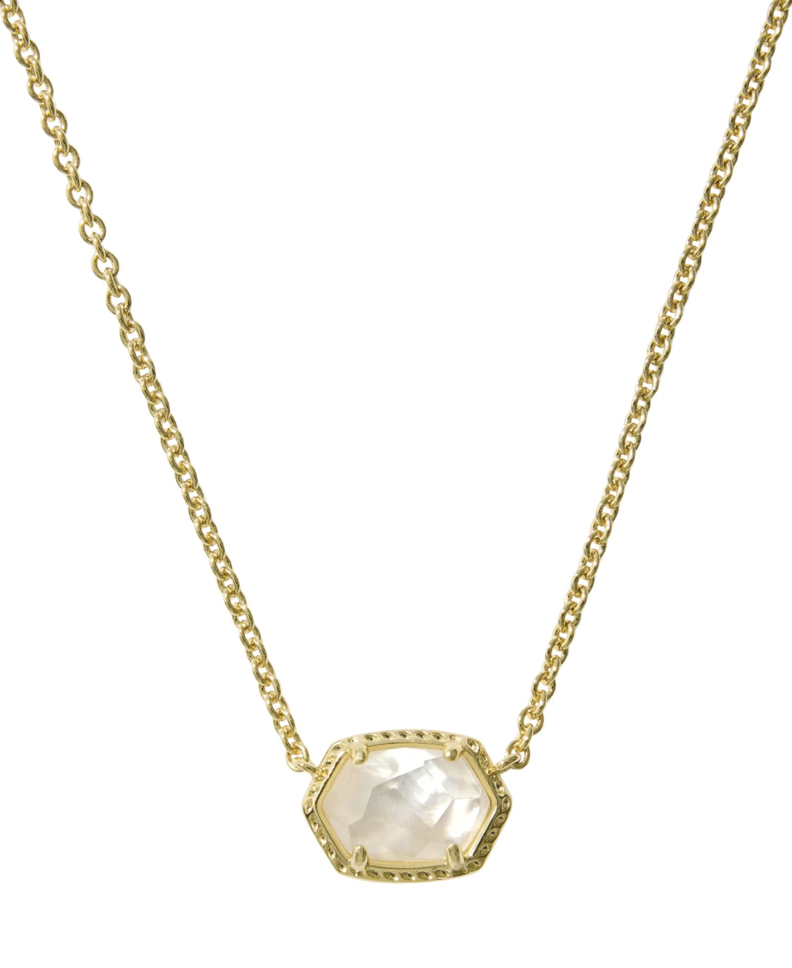 Kendra Scott Daphne Amazonite 14k Gold-Tone Over Brass Short Pendant Necklace