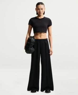 Nike Women's Sportswear Mid-Rise Wide-Leg Track Pants