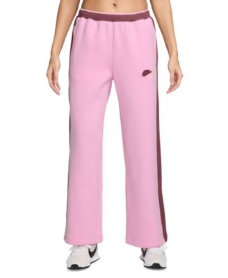 Nike Women's Studio Fleece Mid-Rise Track Pants