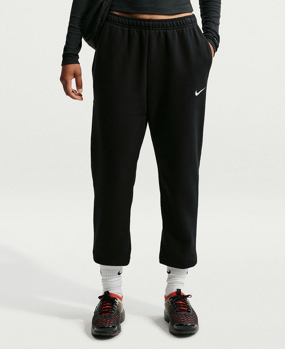 Женские джоггеры Nike Studio Fleece средней плотности с завышенной посадкой