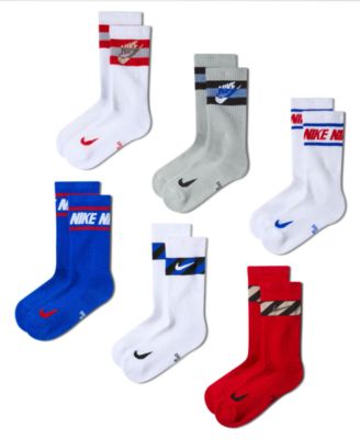 Nike Everyday Детские махровые носки Crew, 6 пар