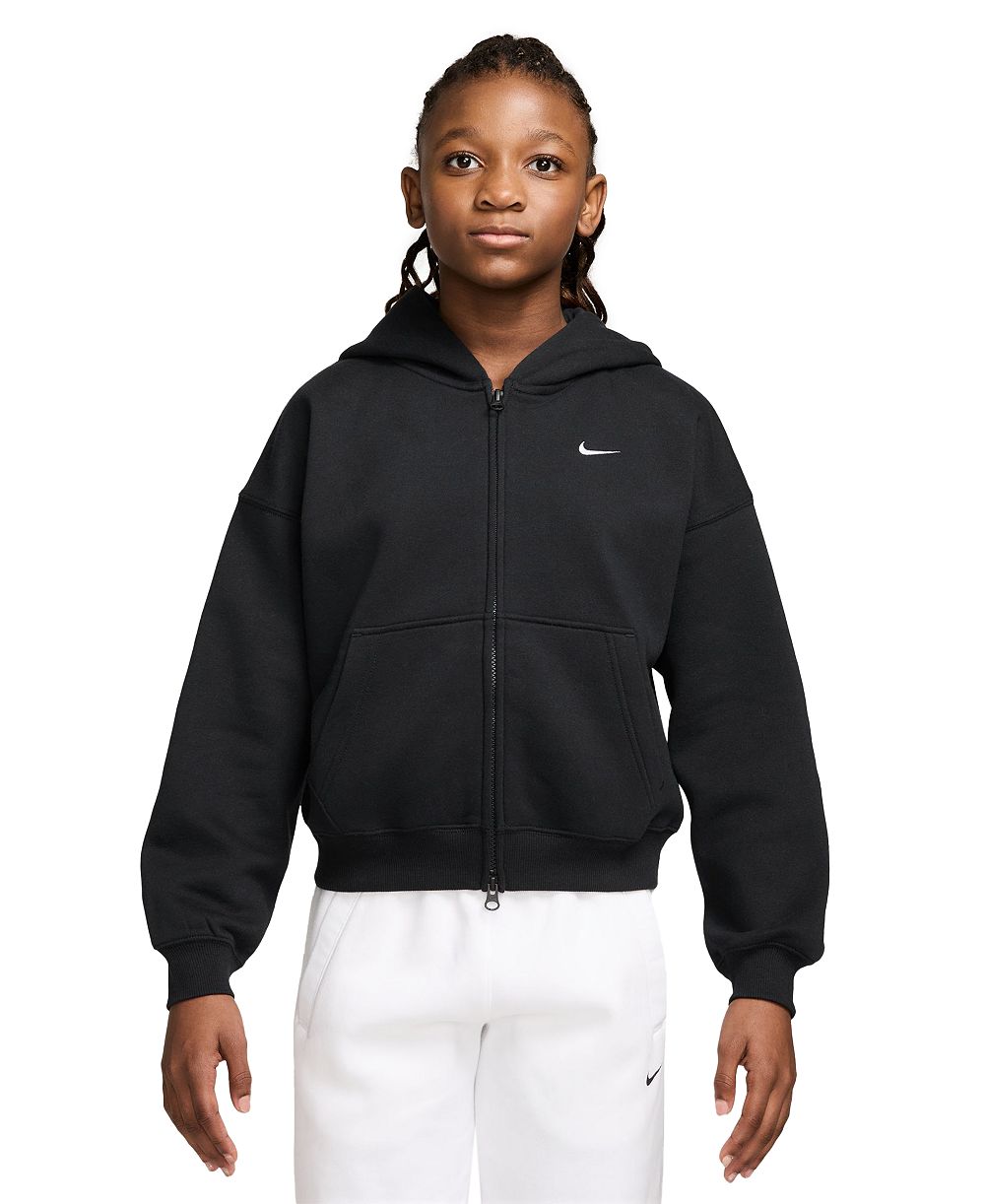 Худи Nike Sportswear Studio Girls' 7-16 Oversized Fleece Full-Zip