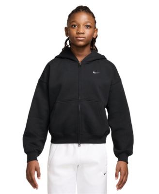 Nike Girls' Sportswear Studio 7-16 Oversized Fleece Full-Zip Hoodie