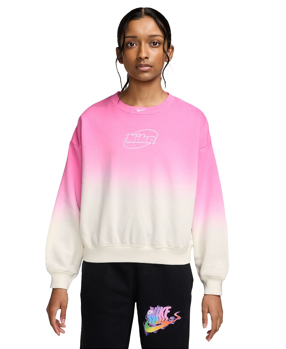 Nike Sportswear Studio Детский флисовый бокси-свитшот с круглым вырезом