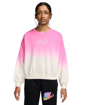 Nike Girls' Sportswear Studio 7-16 Fleece Boxy Crewneck Sweatshirt