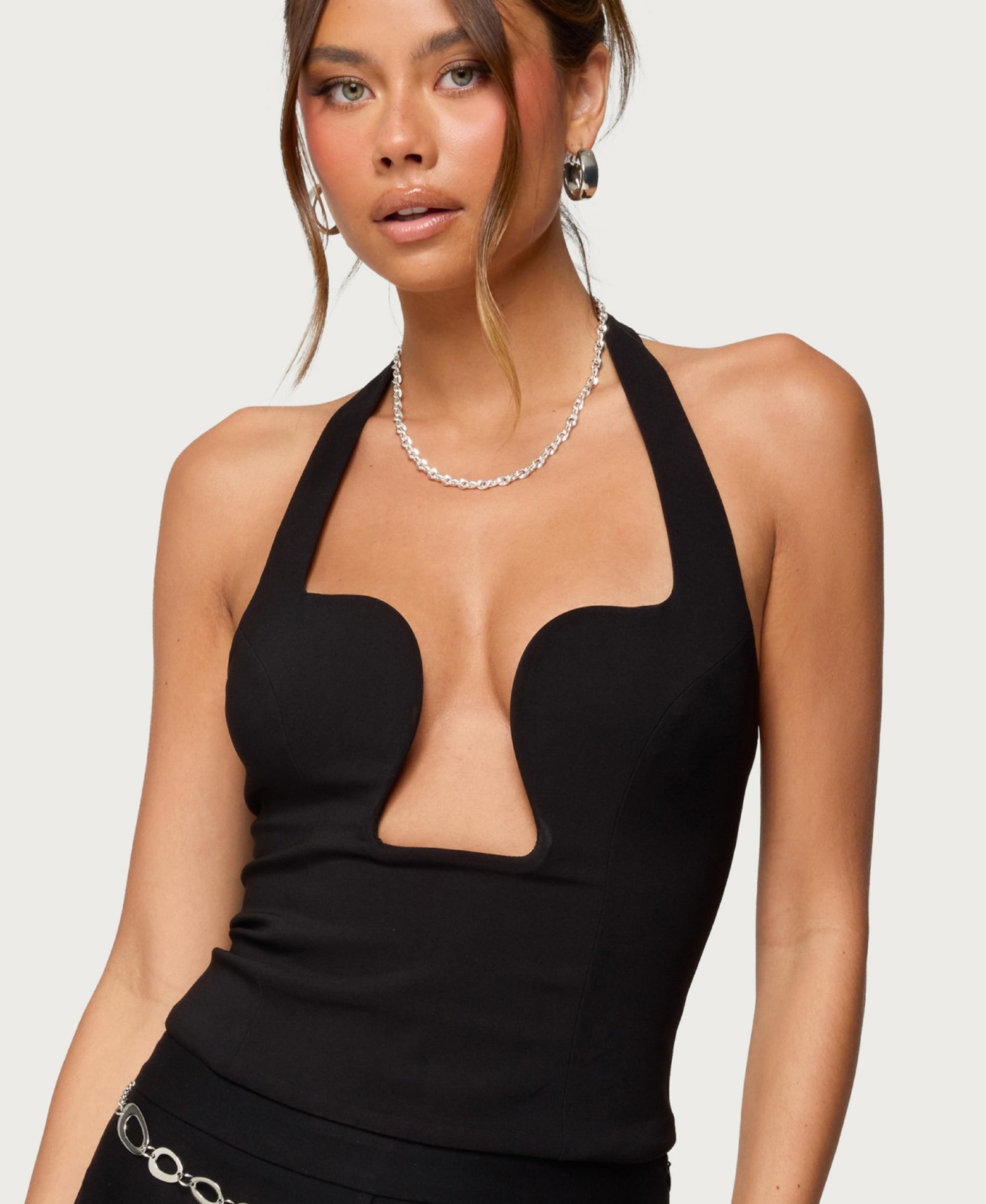 Женский топ Edikted Stassy Abstract Cutout Halter