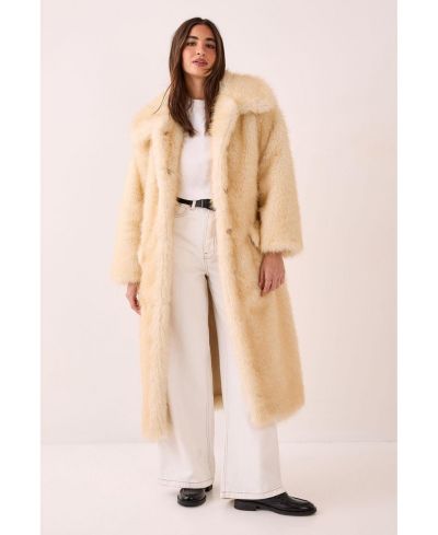 Пальто Nasty Gal Women's Belted Tipped Faux Fur