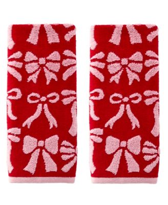 SKL Home полотенце для рук с жаккардовым узором Bow, набор из 2 штук