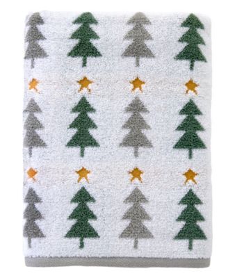 SKL Home Жаккардовое полотенце для ванной с узором "Много деревьев", 27" x 50"