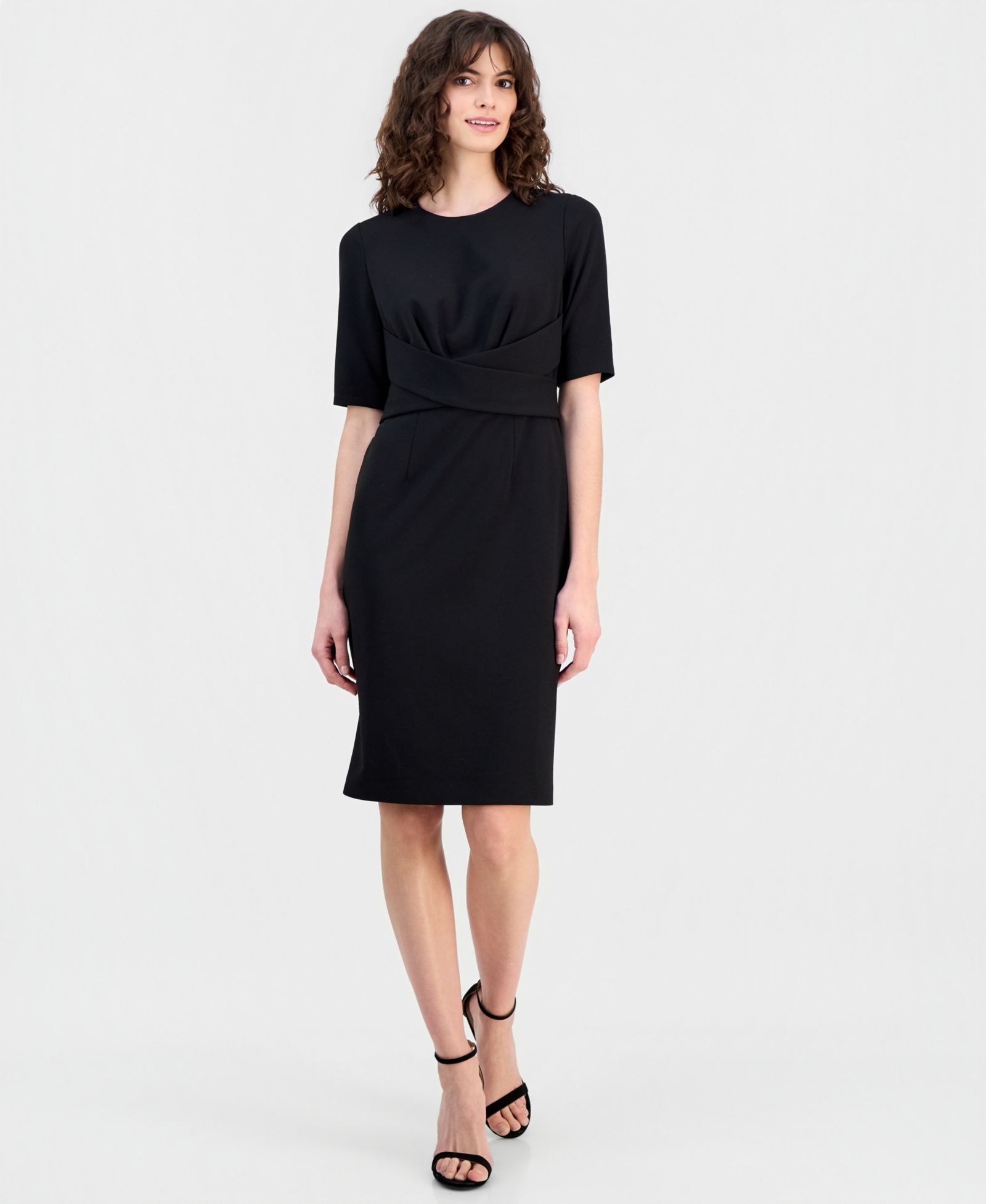 Anne Klein Женское облегающее платье с запахом
