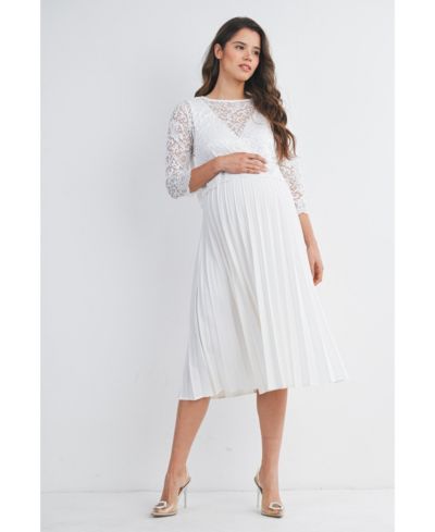 Женское платье Hello Miz Maternity с кружевным лифом и плиссировкой