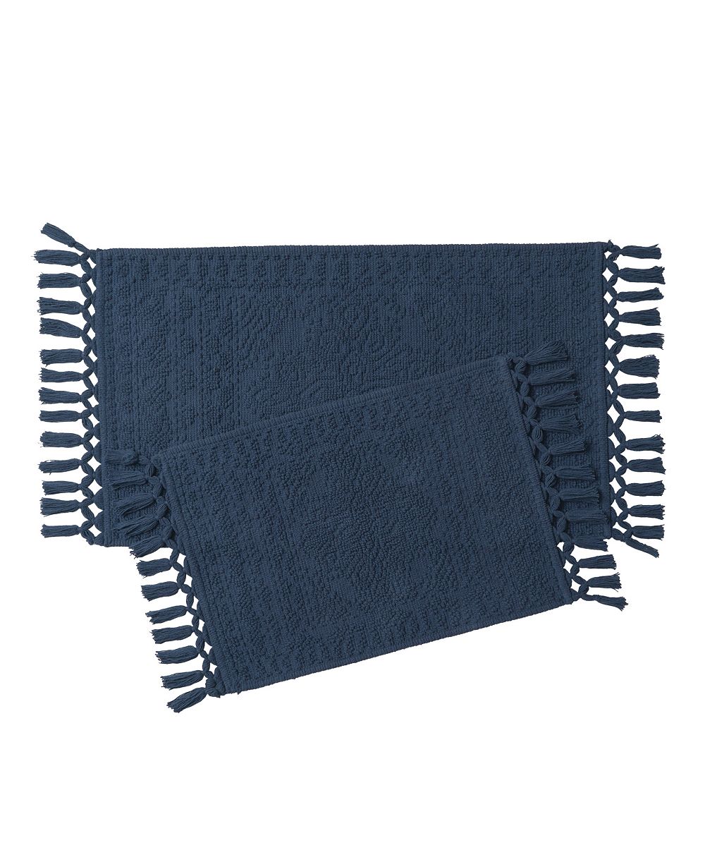 French Connection Nellore Fringe Cotton 2-Pc. Bath Rug Set