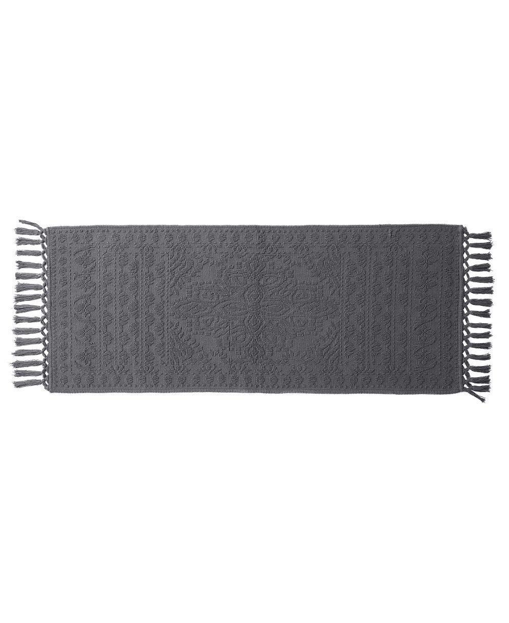 Коврик для ванной French Connection Nellore Fringe Cotton, 24" x 64"