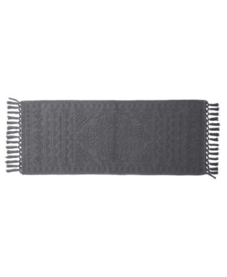 Коврик для ванной French Connection Nellore Fringe Cotton, 24" x 64"