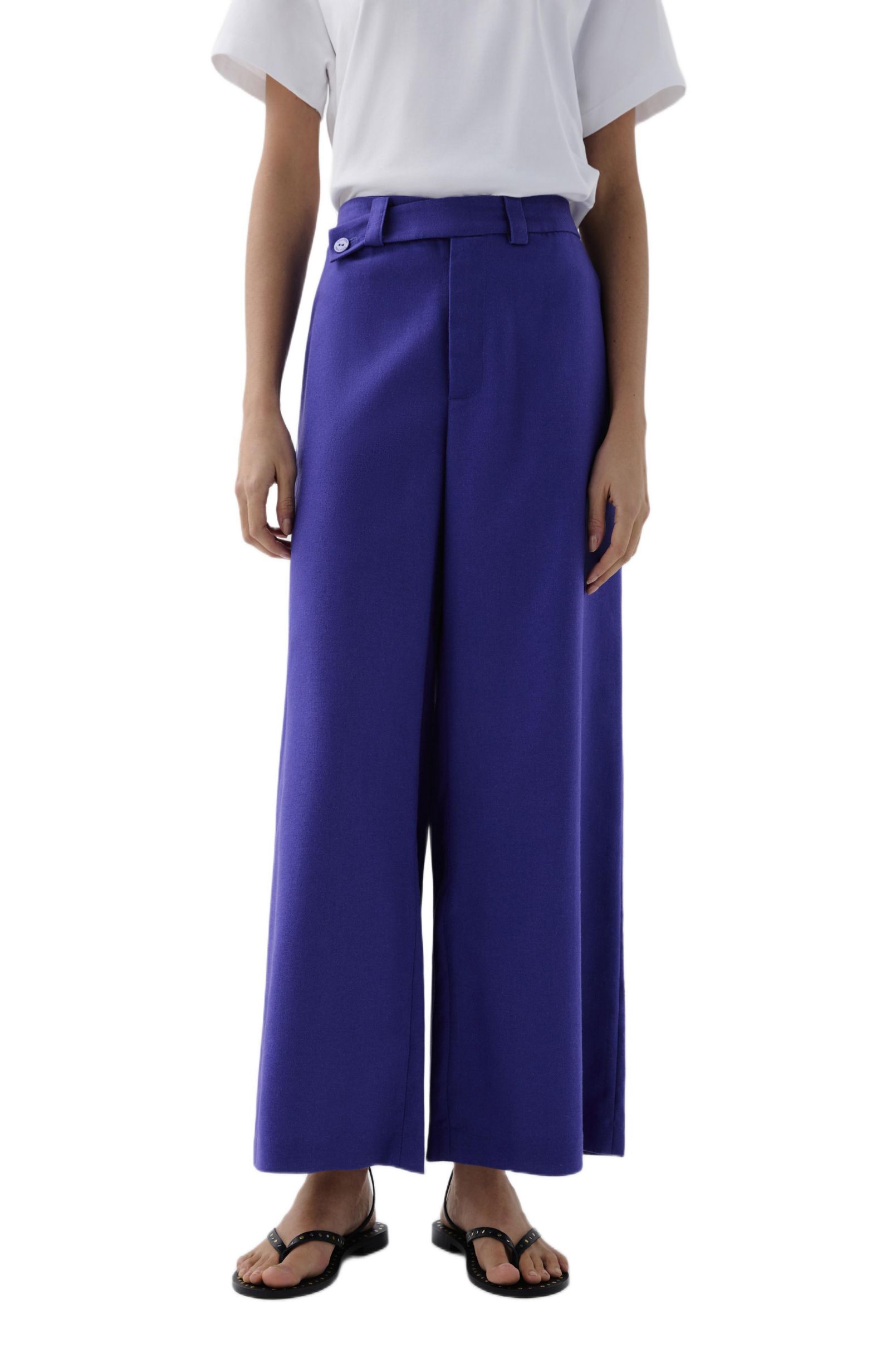 Scalpers Women's Linen Plain Pant