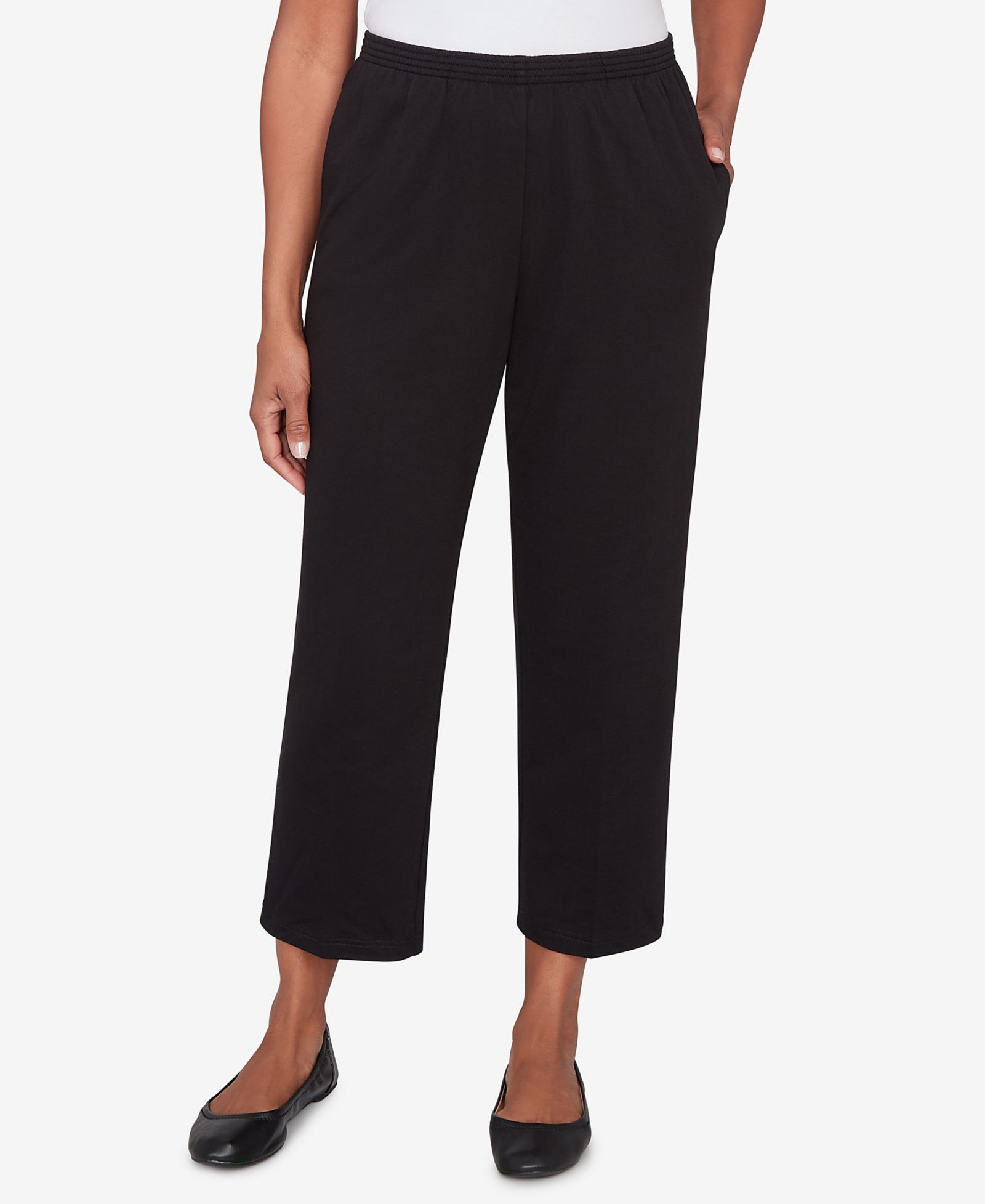 Женские брюки Alfred Dunner Classic French Terry Short Length