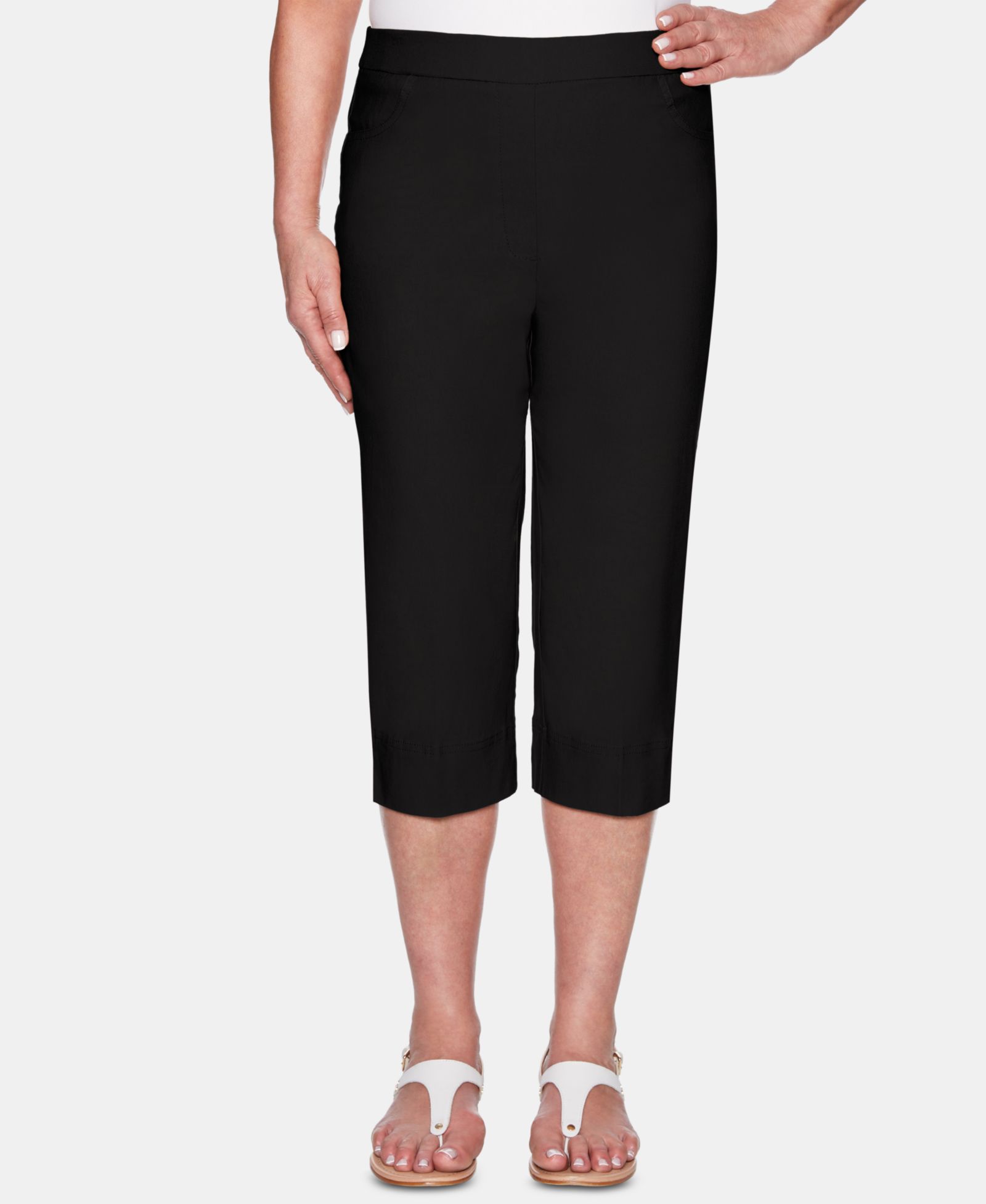 Alfred Dunner Women's Classic Allure Stretch Clamdigger Pants