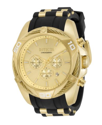 Invicta Men's 34142 Bolt Quartz Chronograph Gold Dial Watch