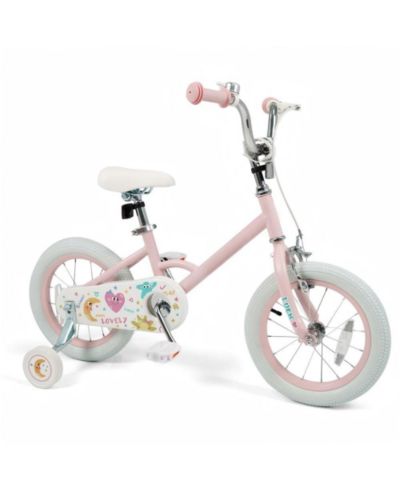 Hongge 14-Inch Training Bike with Dual Brake System and Adjustable Seat, Ages 3-7