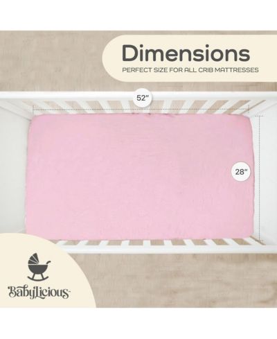 Babylicious Муслиновые простыни для кроватки, 2 шт. – 52"x28" хлопковые простыни на резинке