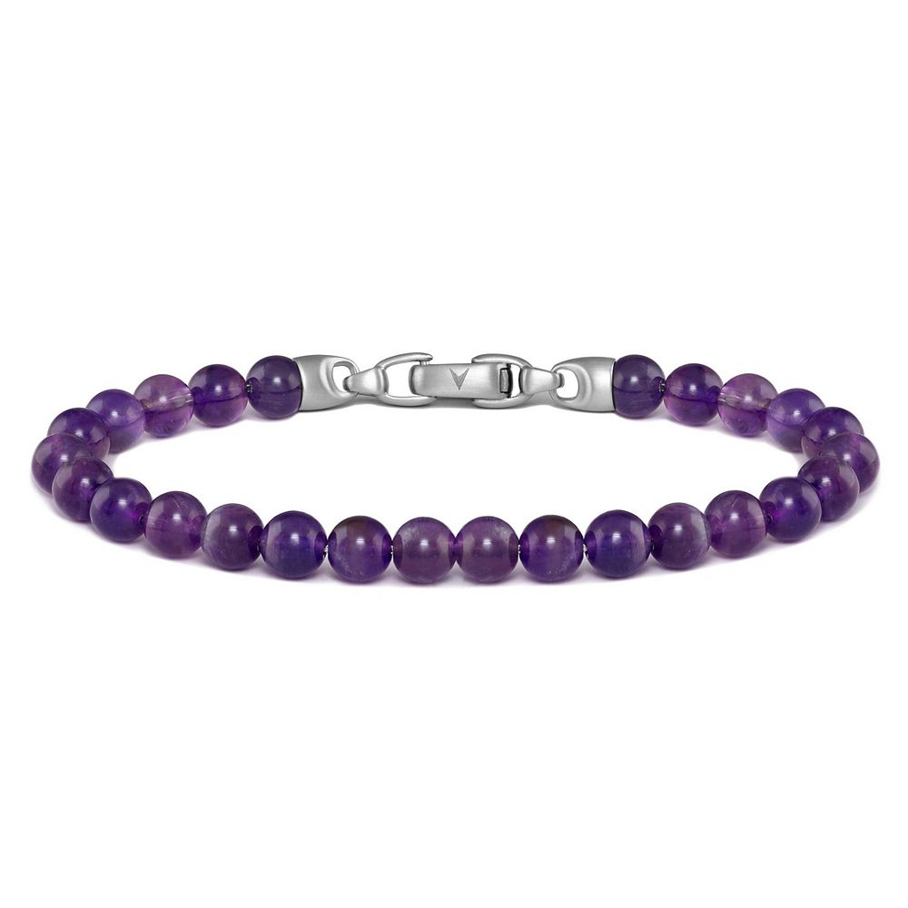 Мужской браслет Vincero Spiritual Bead, 6mm - Amethyst