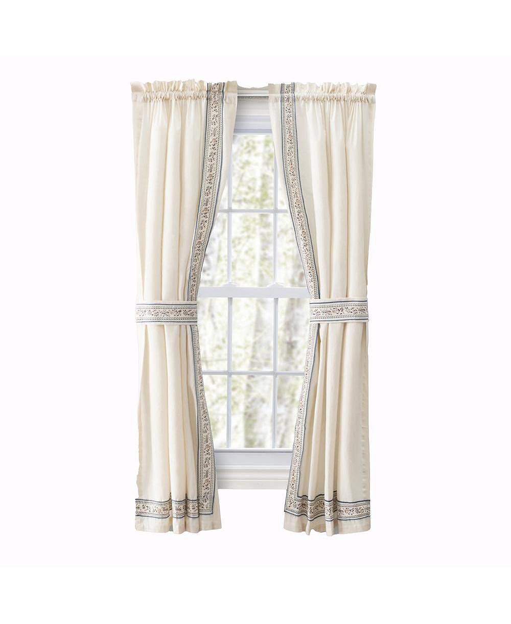 Ellis Curtain Richmark шторы с карманом для штанги, пара, натуральный цвет