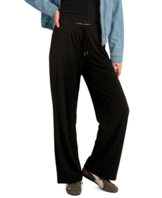 Puma Women's Stretch Knit Wide-Leg Pull-On Pants