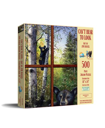 Sunsout Can't Bear to Look Interlocking 500 Piece Jigsaw Puzzle, Ages 15+