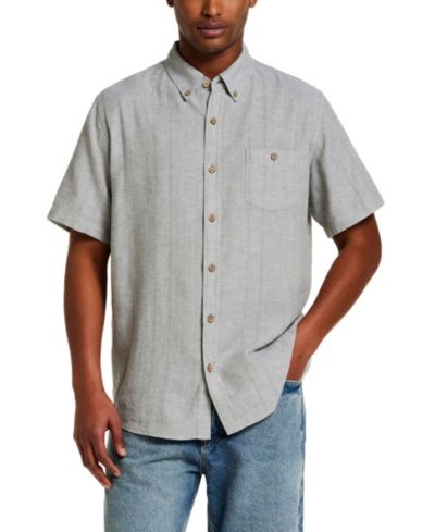 Мужская рубашка Weatherproof Vintage из льна и хлопка в полоску