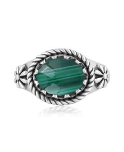Кольцо American West Jewelry Sterling Malachite East West