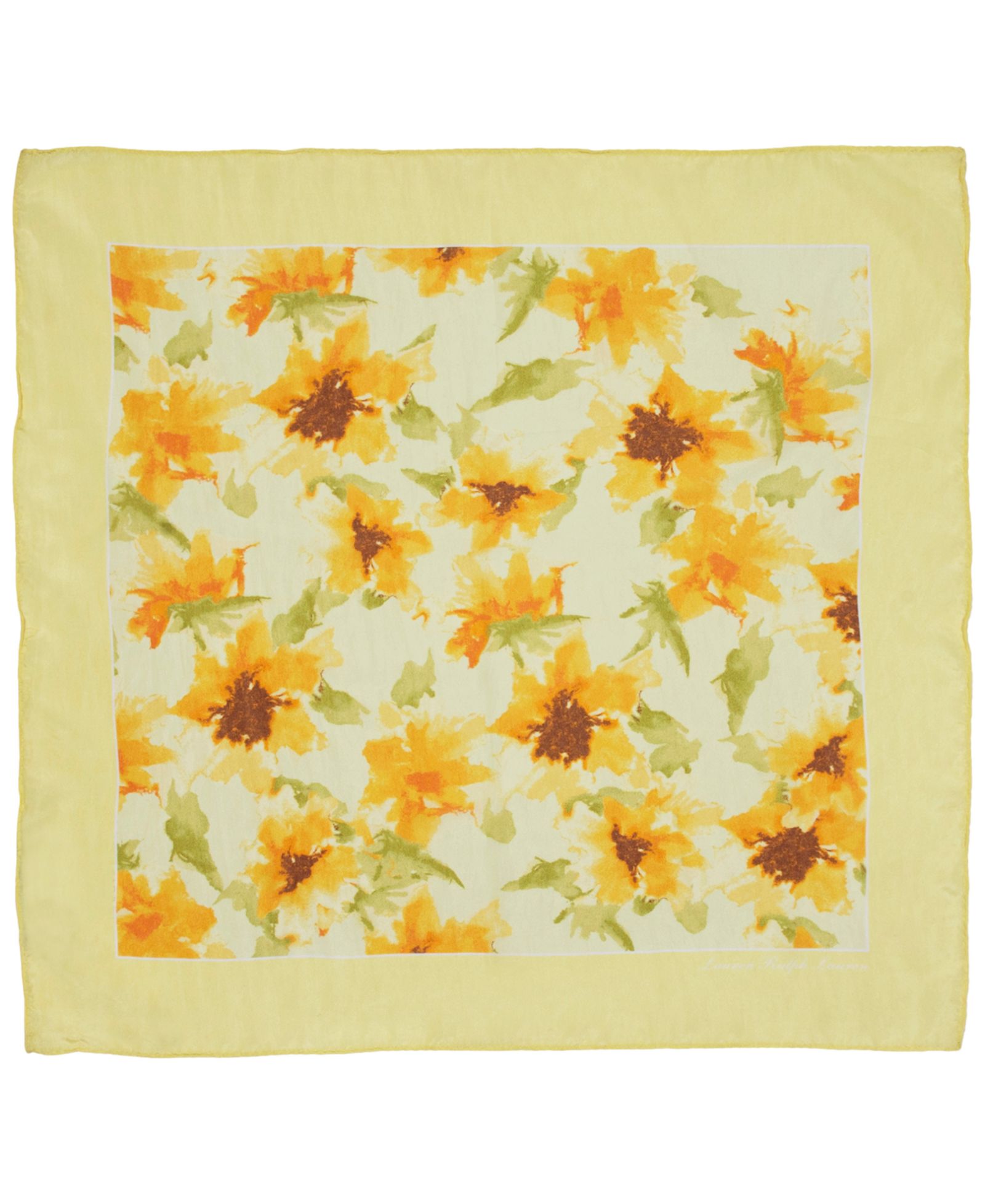 Шарф Lauren Ralph Lauren Yellow Floral Square