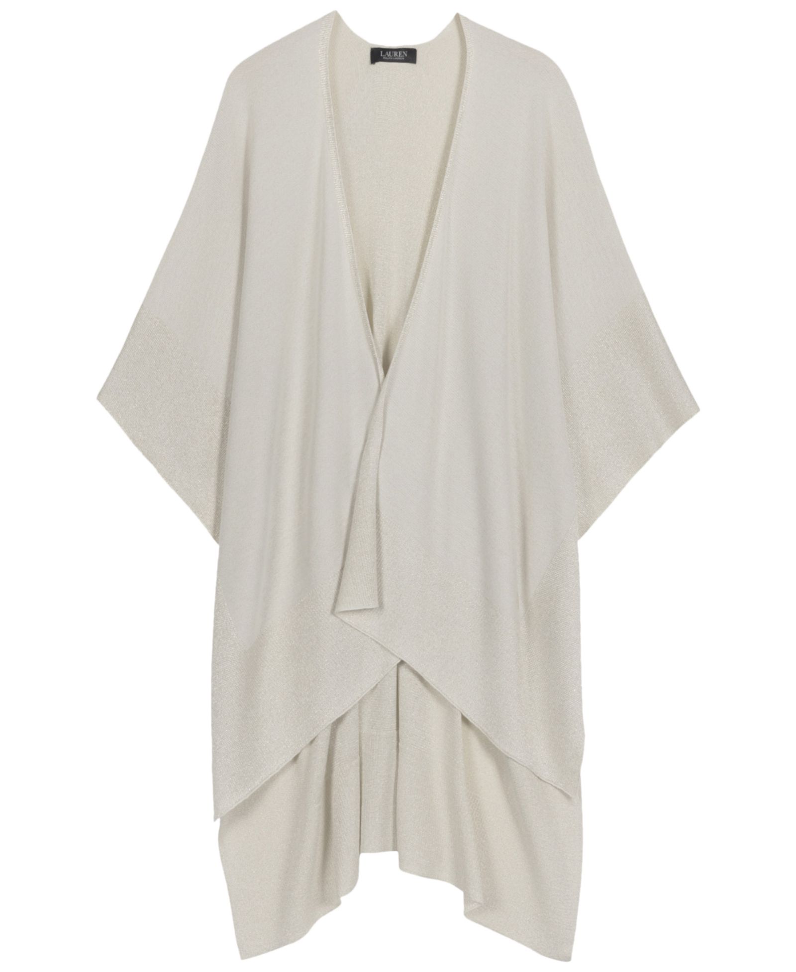 Lauren Ralph Lauren Shine Border Tissue Weight Ruana