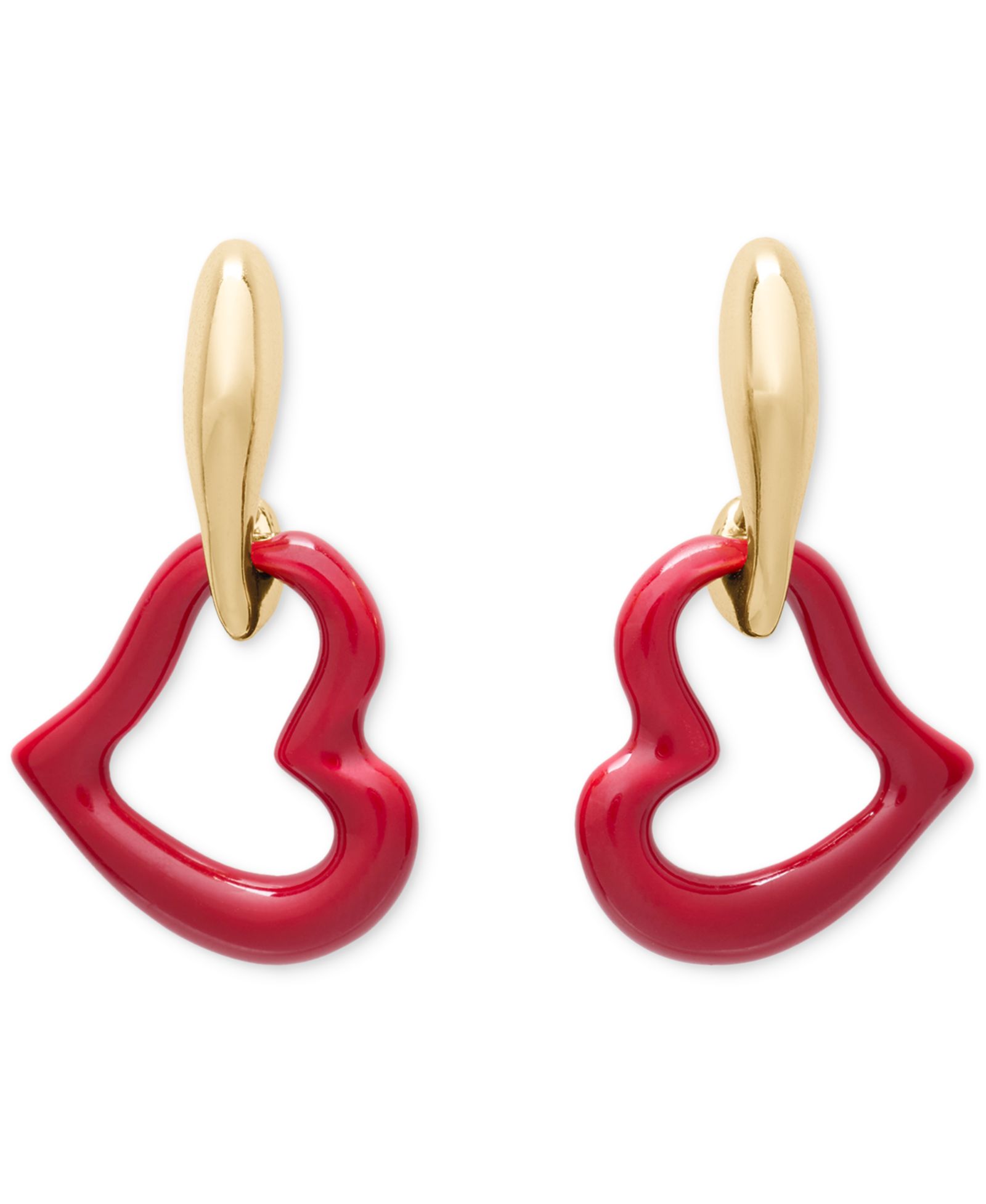 kate spade new york Cubic Zirconia Amour Enamel Drop Earrings