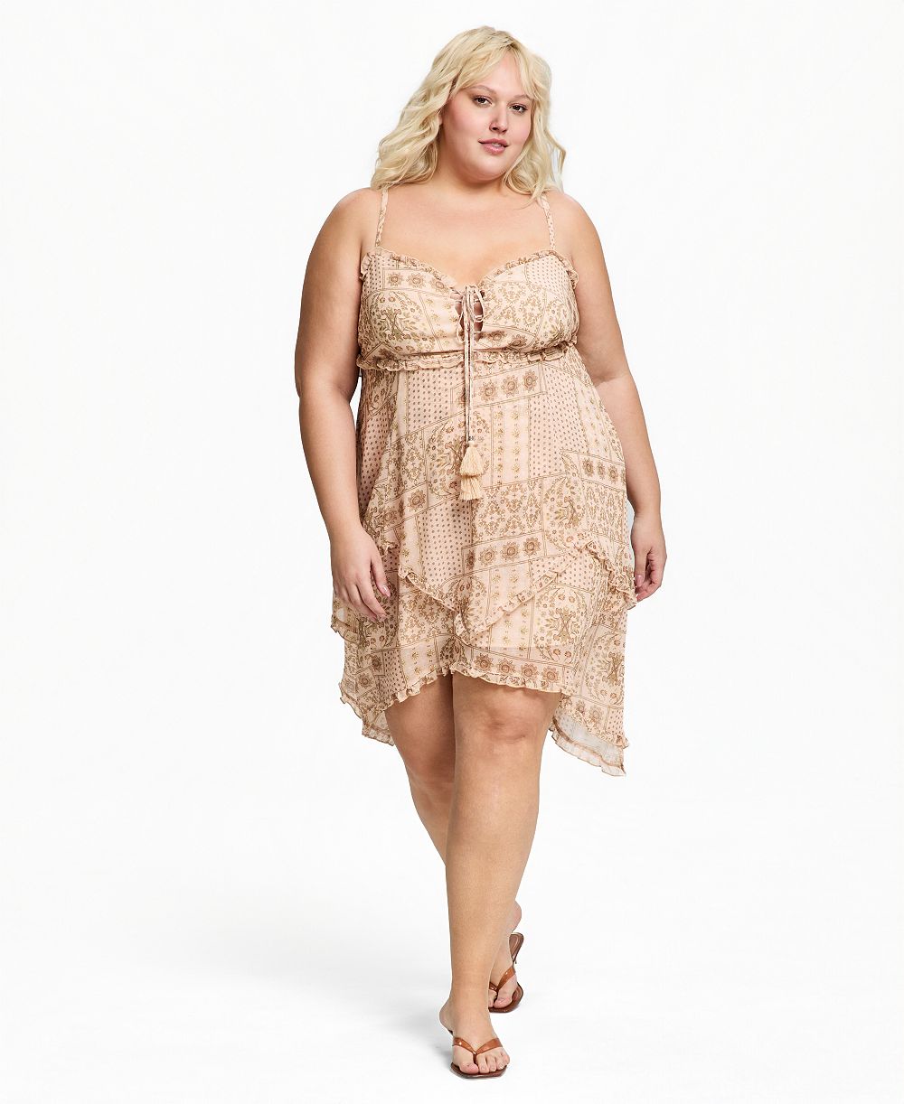And Now This Trendy Plus Size High-Low Tiered Cami Dress, Macy's Exclusive