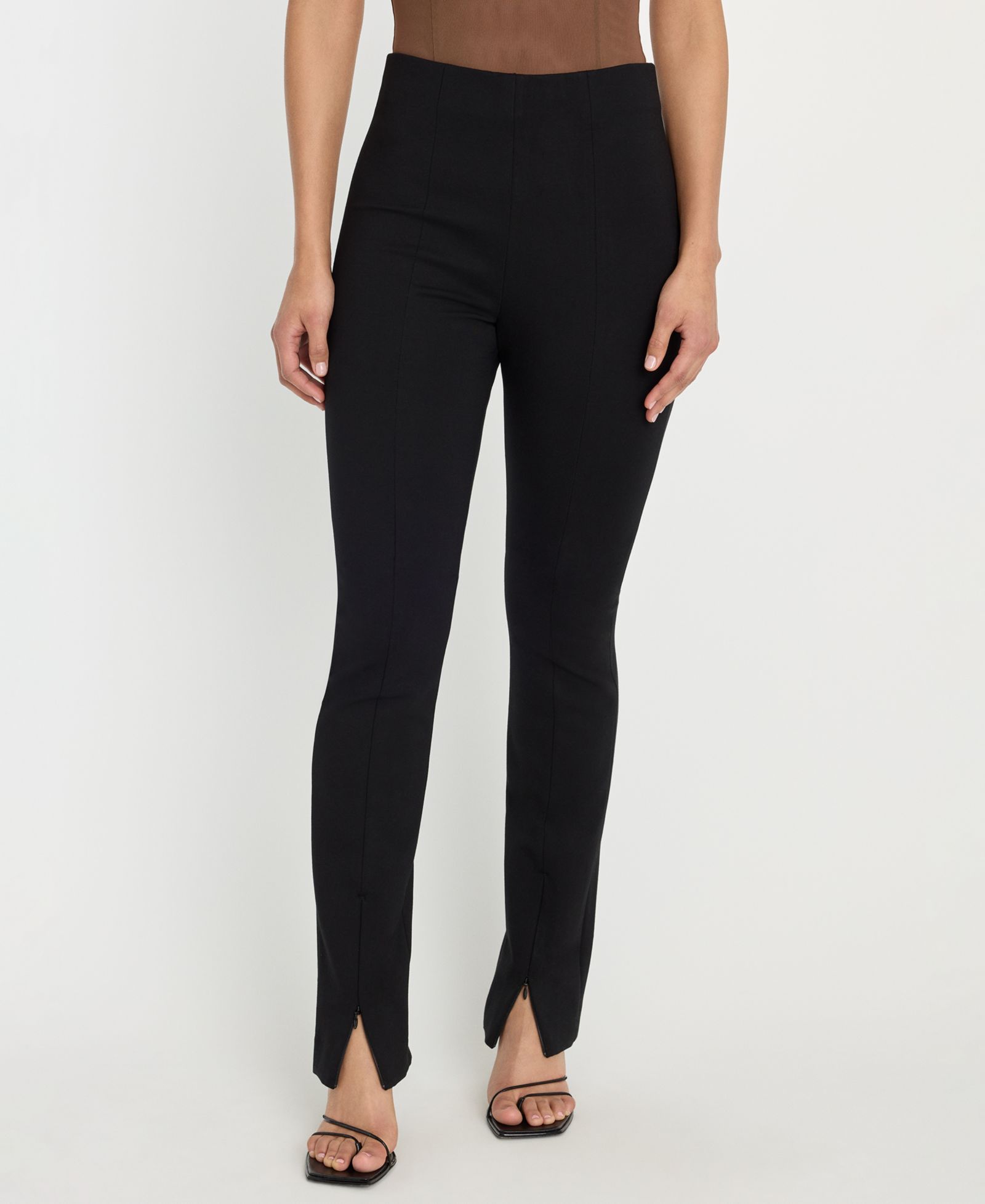 Good American Women's Soft Stretch Slit Front Pants