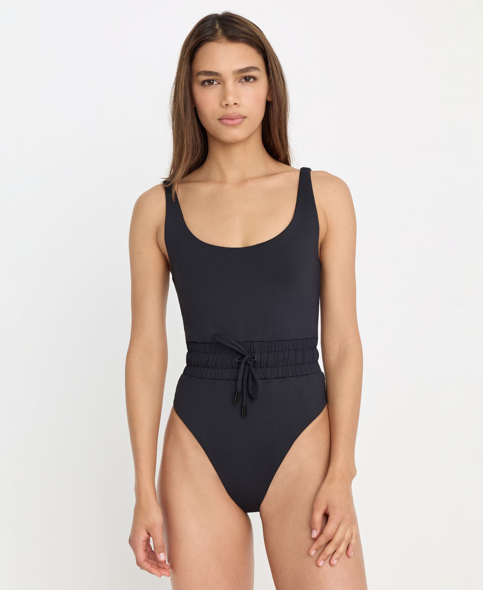 Good American Женский слитный купальник Matte Waist Framer